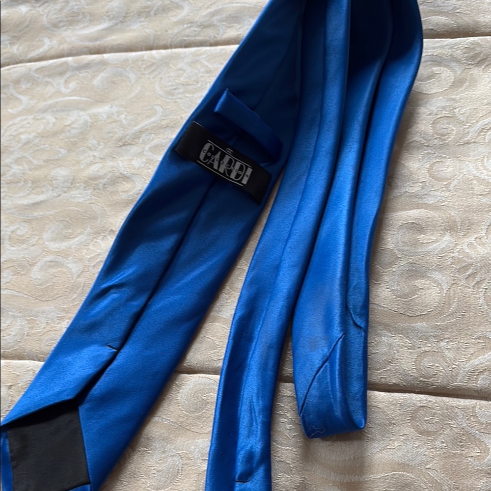 Cardi Blue Satin Tie